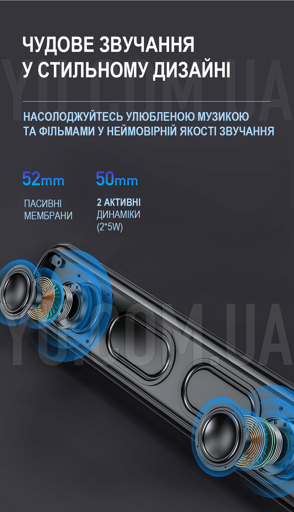 Портативна Bluetooth колонка AWEI Y333 Home Theatre (Bluetooth, MP3, AUX) 10Вт Портативна Bluetooth колонка AWEI Y333 Home Theatre (Bluetooth, MP3, AUX) 10Вт